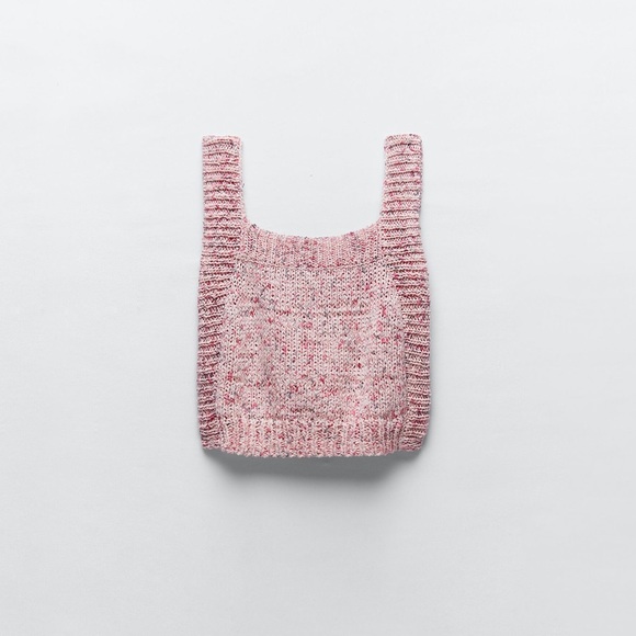 Zara Sweaters - ZARA cropped pink Sweater Top MEDIUM